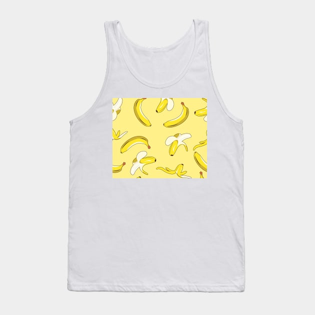 Banana Pattern Tank Top by timegraf